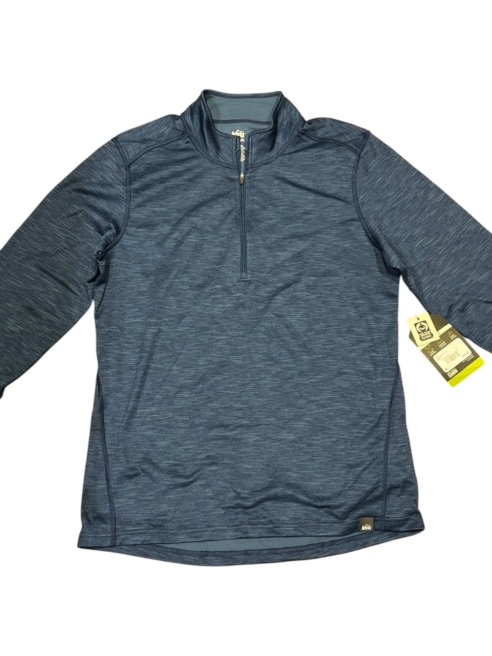 REI Co-op Men’s M Indigo Midweight 1/2 Zip Pullover NWT Hiking Quick Dry